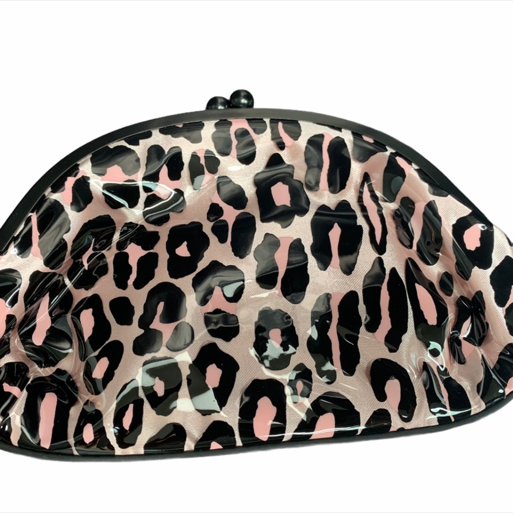 Mac Cosmetic Bag Clutch Leopard Glamour Daze New
